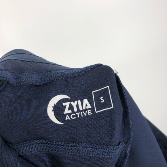 Zyia Active Sweatpants Womens Small Joggers Dark Blue Drawstring Pull On Tapered - Picture 9 of 14